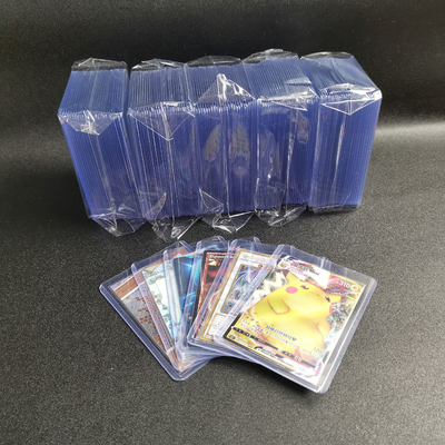 Tampilan toploaders Kartu Bisbol 35PT Pelindung Kartu Plastik Super Bening