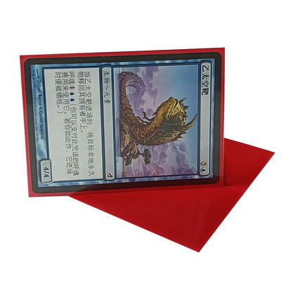 Oranye Tekstur Merah 66x91mm Pro Matte Card Sleeves Lengan Kartu Bermain