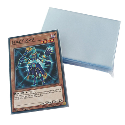 60x87mm Lengan Dalam Yugioh Lengan Kartu Transparan Tahan Air Lembut Tahan Lama