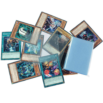 Polypropylene Clear Gaming Card Sleeves 62x94mm Europeam Prime Board Game Sleeves