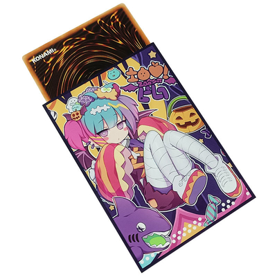 Custom Printed Art Print Game Card Sleeve Ukuran Kecil untuk Pelindung Kartu Deck Yugioh