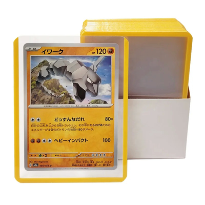 Custom Logo PVC Toploaders Protectors 35pt Top Loading Card Holder Untuk Kartu Perdagangan