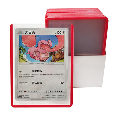 Hard Pvc Photo Game Sports Card Holder 35pt Clear Toploaders Dengan Cover Film