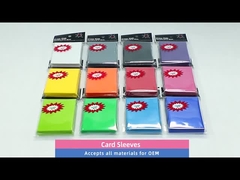 Selongsong Kartu Permainan Berkualitas Tinggi Ukuran Standar MTG 66x91mm Selongsong Kartu Perdagangan Warna Matte Kustom