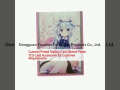 Custom Printed Trading Card Sleeves Plastic TCG Card Accessories untuk kebutuhan pelanggan