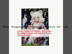 Custom Trading Card Sleeves ️ Pemesanan Massal, Desain Pribadi, Pilihan Bebas Asam & Bebas PVC Tersedia