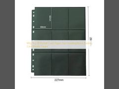 Halaman Kartu 18 Saku Mtg Tcg Top Loading Hitam untuk Binder Kartu Dagang