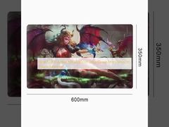 Playmat Anti-Selip 600x350mm untuk Game Mtg, Bahan Kain Halus